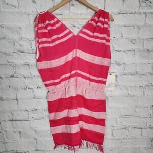 Lemlem hali gauzy playsuit Romper Sz S/M striped A32N